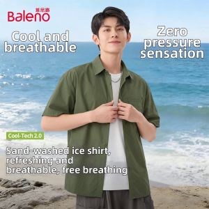 BALENO | Cooling Comfortable Loose White Mens Shirt