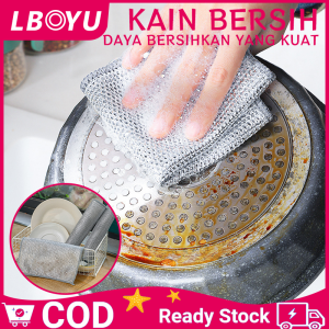 Menghilangkan karat membersihkan kain dapur ajaib cucian piring logam kain pembersih kawat