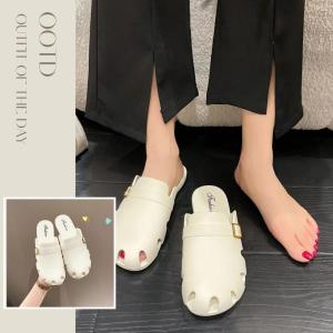 LHshoess เทสดี💗 รองเท้าแตะสไตล์เกาหลี สไตล์เอาใจสาวออฟฟิศ รองเท้าหัวโตสวมใส่สบายระบายอากาศดี🦋 รองเท้าแฟชั่น แต่งตัวง่ายแมทช์ทุกการ