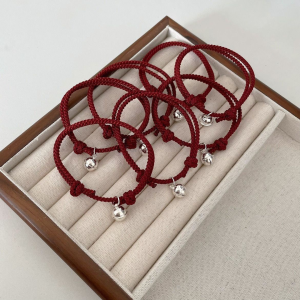 Tibetan Red Rope Bracelet Light Luxury Minority Woven Exquisite Carrying Strap Girls Bracelet Lucky Bracelet Couple Student Gift
