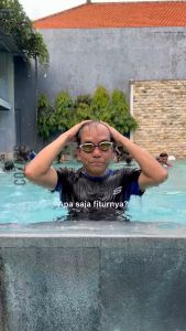 Kacamata Renang Minus Wave GA2409E Beda Minus Kiri Kanan -6.5 to -8