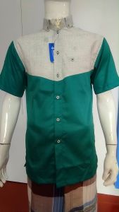 Kemeja Koko Lengan Pendek Dzikrayaat DZ-537 Hamazah Tosca Pendek - Baju Koko Dzikroyat/Zikroyat