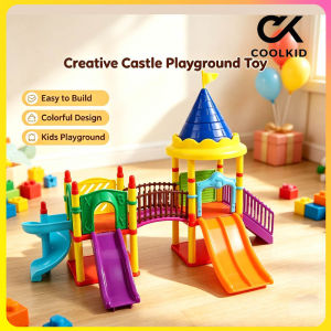 (COOLKID)DIY Amusement Park Pig page doll House Pig Set Doll toy pretend play castle entertainment deluxe set