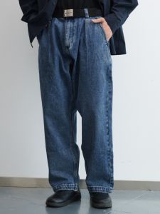 Loose Straight Leg Mens Jeans Casual Autumn Trendy Workwear Long Pants Salt Number Wide Leg Pants Youthful Popular Jeans