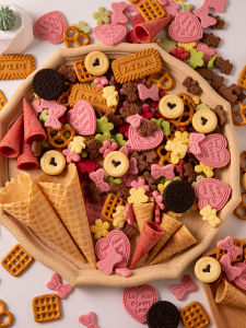 LORENZ Butterfly Biscuit Cake Decoration Oreo Caramel Flavor Small Flower Biscuit Baking Cups Birthday Plug-in Components