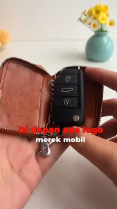 Dompet Kunci Mobil Kulit Elegan | Pelindung Key Case Car Remote | Sarung Kunci Mobil Kulit