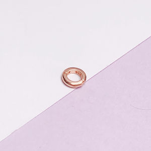 S925 Sterling Silver Living Card Buckle Wolf Tooth Circle Linking Buckle Necklace Bracelet Fashion Jewelry Accessories