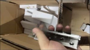 1pairs 304 Stainless Steel Door Hinges Ball Bearing Heavy Duty Hinge W/Screws