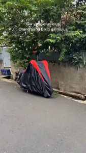 ผ้าคลุมรถมอไซ ผ้าคลุมรถมอเตอร์ไซค์ 3 ชั้น,รถจักรย,านยนต์กันน้ำ ป้องกันการขูดขีด ขนาด ป้องกันน้ำ แสงแดด และฝุ่นไ คุณภาพสูง