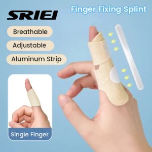 SRIEI 1PCS Aluminum Alloy Finger Splint Pain Relief Adjustable Trigger Finger Fixing Splint