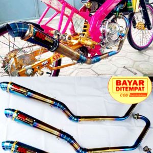 KNALPOT RACING KOU MAHACHAI VIXION  SATRIA FU MX135 MX KING SONIC R15 CB150 DLL