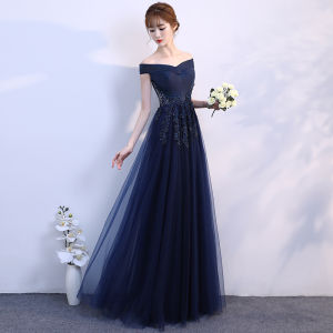 Formal Evening Dress For Women Banquet Summer Elegant Lady gown for debut 18 years old Pure Color Female Prom Gown