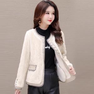 MAIMEI | Young Style Thickened Suede Fur Integrated Outerwear Womens Spring Autumn Winter Fashion Soft Plushette Quilted Jacket Coat