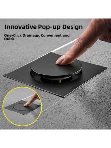 Odor Prevention Hidden Pop-Up Drain