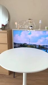 ชั้นวางจอคอม ชั้นวางหนังสือ Studygram สไตล์มินิมอล ชั้นกระจก ชั้นวางเครื่องสำอาง ที่วางจอ ที่วางไอแพลตู้ - ชุด 10 รายการ