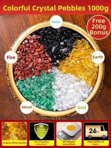 BINYUE | Colorful Crystal Quartz Stones Fish Tank & Feng Shui Decoration