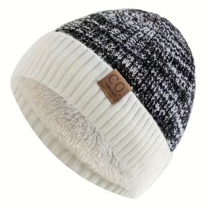 Korean-style super face-enhancing small knitted letter pullover woolen cap Korean-style cap autumn and winter thickened and f
