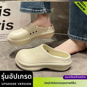 รองเท้าแตะแฟชั่น EVA sole หนา ป้องกันปลายเท้า เพิ่มความสูง กันลื่น ทนทาน