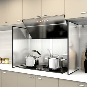 แผ่นกันน้ำมันสแตนเลสหนาสำหรับใช้ในครัว ป้องกันการกระเซ็นน้ำมัน ทนต่อความร้อนสูงสำหรับเตาแก๊ส เครื่องดูดควัน แผ่นกันน้ำมัน