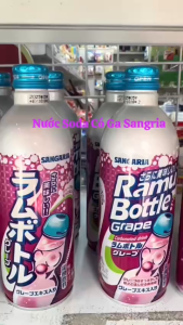 [HCM] NƯỚC UỐNG SODA CÓ GAS SANGARIA RAMU BOTTLE (XANH DƯƠNG 500ML- VỊ TỰ NHIÊN)- HÀNG NHẬT NỘI ĐỊA
