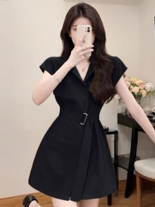 Hepburn Style Luxury Dress with Shorts Set