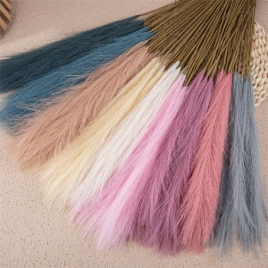 36PCS Afutre Faux Pampas Grass 56cm Artificial Fake Pampass Branches Vase Filler Flower Arrangement