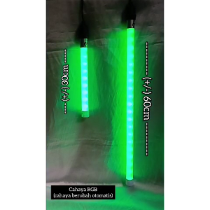 LED Tube Meteor RGB E27 30cm / 60cm – Lampu Dekorasi Event Party Cafe Stage Wedding Shooting