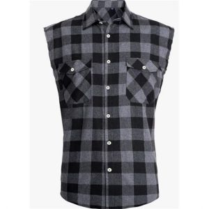 Áo Gile Nam Mùa Hè Không Tay Cổ Trụ Kẻ Caro Thể Thao Chất Liệu Dệt Kim Polyester Rayon Kiểu Dáng Đơn Giản.