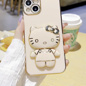 Case Oppo A17 A60 A36 A76 A96 A5S A7 F9 A12 A12S A11K A3X A5i A3 A16 A16S A54S A38 A18 4G A15 A15S A5 A9 2020 A57 A77S Casing Softcase Glossy Cermin Mini Lipat Hello Kitty Premium
