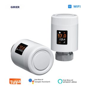 Van Điều Khiển Nhiệt Độ Thông Minh GIRIER TRV Tuya WiFi6 Điều Khiển Nhiệt Độ Lập Trình Được Tương Thích Với Hầu Hết Các Loại Bộ Tản Nhiệt