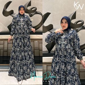 DRESS GAMIS MODE NOVERA TERBARU BY KAYYANI 100%ASLI REAL  ADA MODE SISILIA