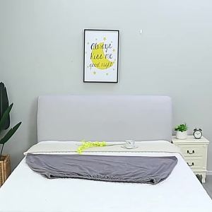 Senior Bọc Đầu Giường Bọc Toàn Bộ Bọc Chống Bụi Phong Cách Châu Âu Hiện Đại Đơn Giản Bọc Bảo Vệ Vải Co Giãn 1.8m1.5 Bọc Đầu Giường Bọc Mềm Màu Be