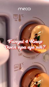 Mecoo Aesthetic Electric Oven / Electric Pangang Memasak 22 Liter 400-800 Low Watt Oven Listrik / Mini Hadiah Arisan Pernikahan