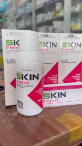 Nước súc miệng SKIN GINGIVAL chai 250ml ngăn ngừa hôi miệng sâu răng viêm lợi mảng bám răng...