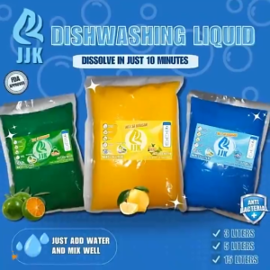 JJK Dishwashing Liquid Refill Just Add Water Powerful Degreaser Lemon Kalamansi Anti-Bac Kitchen Cle