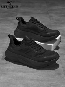 SEPTWOLVES | Men Low Top Lace-up Soft Sole Commute Casual Breathable Mesh Shoes