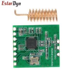 Estardyn CC1101 868MHz ISM Band SPI Transceiver Module Low Power Long Range with Antenna 64B FIFO FSK GFSK OOK/ASK/MSK