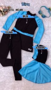 Baju renang Anak TK SD muslimah hijab style
