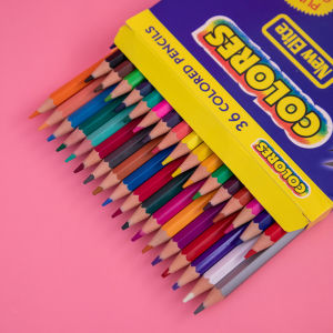 Oily Color Pencil SetSingle Color Drawing Sketching PencilPastel PencilPainting Accessories For Kids 12/18/24/26/48 Colors