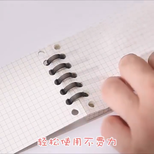 【📣SG Seller】Color 5-Hole Loose-Leaf Binder Clips Universal Notebook Binder Ring DIY  Album Journal