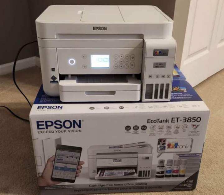 Brand New Epson Ecotank ET-3850 Wireless Multifunction printer | Lazada PH