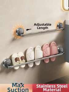 SHENFAN | Suction Cup Slipper Holder Bathroom Shelf Wall Mounted