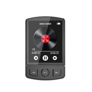KEBIDU | MP4 MP3 Player 1.8-inch Sport Clip Walkman Bluetooth MP3 Player Portable Lossless Music Player Supports E-book Recorder FM Radio