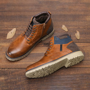 2024 New Mens Winter Shoes Warm Comfortable Non-Slip Men Winter Boots #KD5251