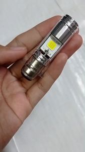 หลอดไฟหน้ารถมอเตอร์ไซค์ h6 6LED สีขาว p15d/t19 ขั้วกลม 2 จุด เวฟ ใส่ได้ กำลังไฟ 12V 15W แสงสีขาว ใส่ได้ทั่วไปไม่จำกัด