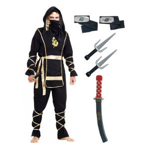 Carnival Ninja Costume for Adult Cosplay Halloween Male Clothes Man Clothing