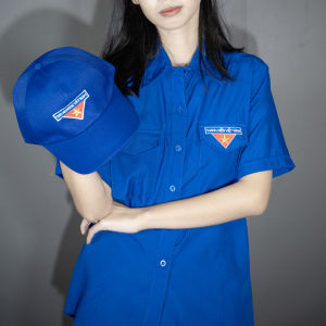 Áo đoàn thanh niên nam nữ vải kate và kate cao cấp hàng tiêu chuẩn logo thêu VNO141