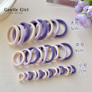 Dây Buộc Tóc Màu Tím Nướng Cao Su Co Giãn Cao Không Gây Hại Cho Tóc Phụ Kiện Tóc Màu Sắc Bền Bỉ Cho Phụ Nữ