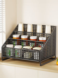 Kitchen Countertop Multi-layer Spice Organizer Rack