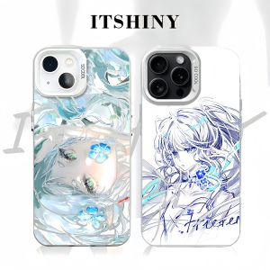 Anti-Fall Colorful Silver 2D Anime Phone Case for Apple iPhone 16 pro Max Huawei P80 Xiaomi 17 Redmi K90 Honor 300 OnePlus 15
